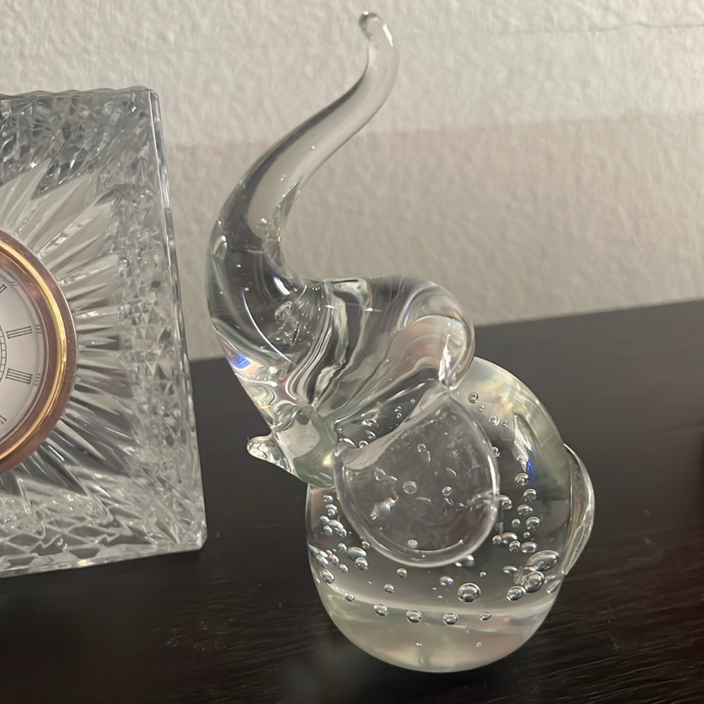 Murano Handblown Glass Art Elephant
